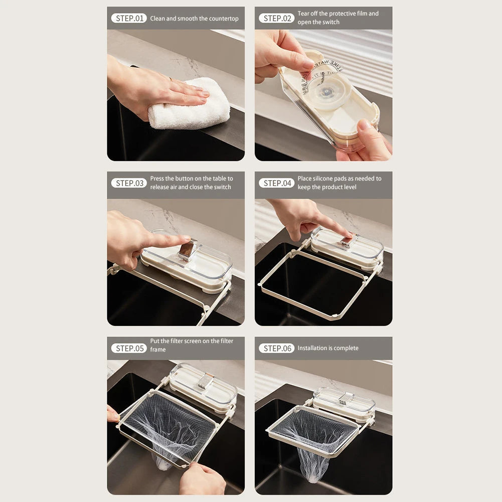 প্রিমিয়াম সিঙ্ক স্ট্রেইনার (নেট ব্যাগ হোল্ডারসহ) - সাথে ১০০ পিস নেট ব্যাগ ফ্রি!