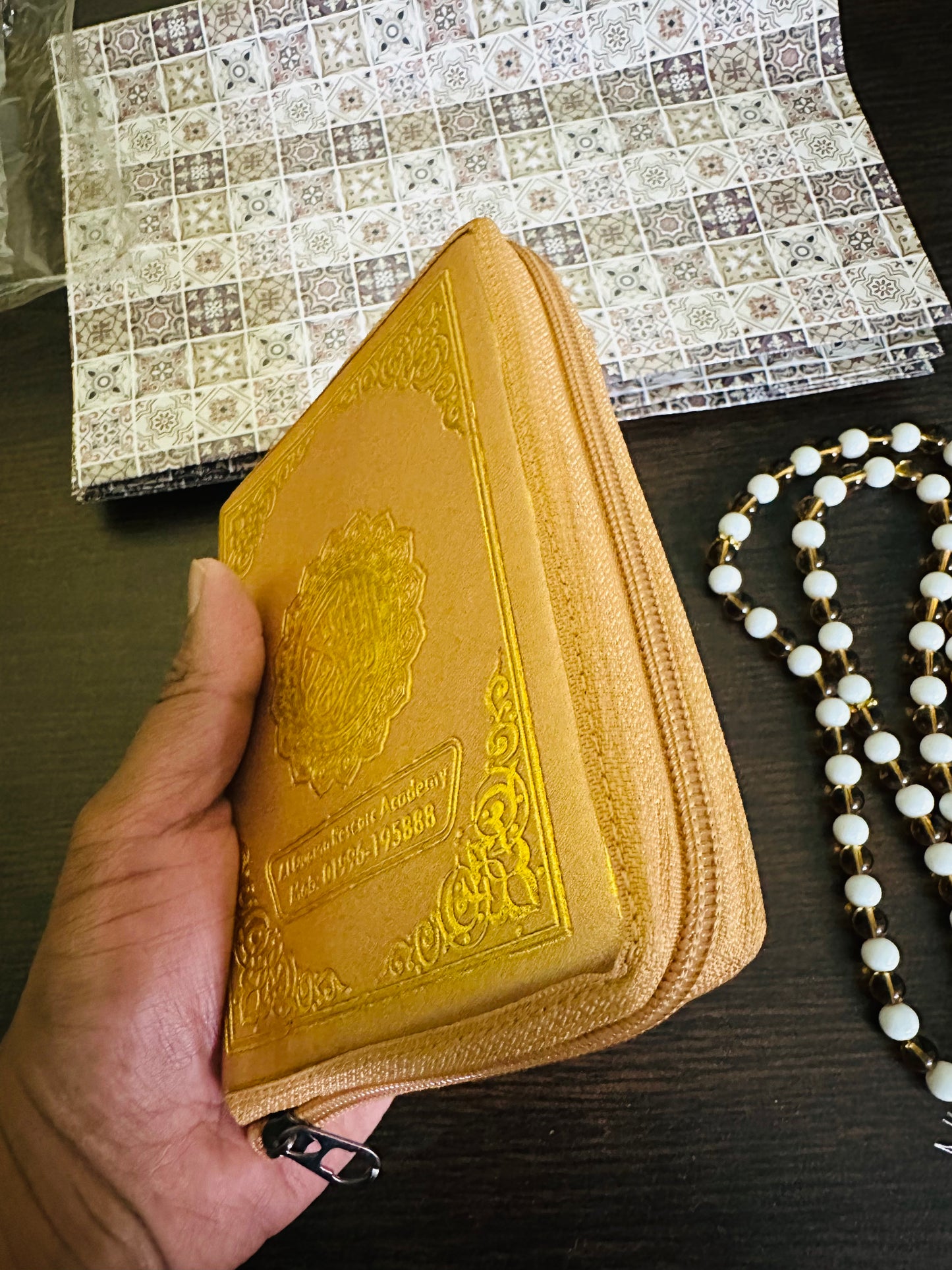 GOLDEN CASE QURAN - Zipper Style Leather